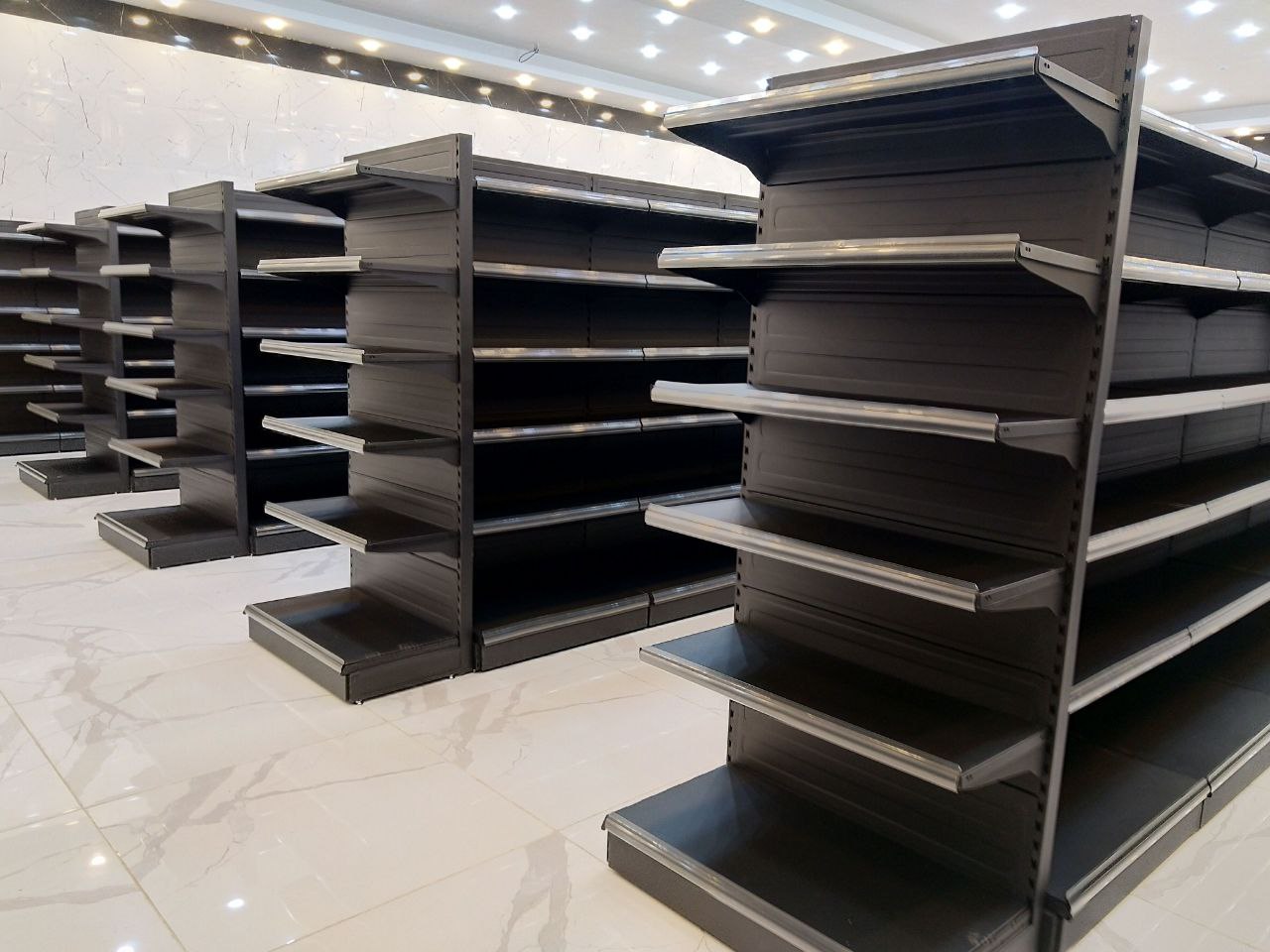 قفسه سوپرمارکتی سرلاین در ارتفاع 160 سانت و 5 طبقه قفسه سوپرمارکتی سرلاین در ارتفاع 160 سانت و 5 طبقه - تصویر 2