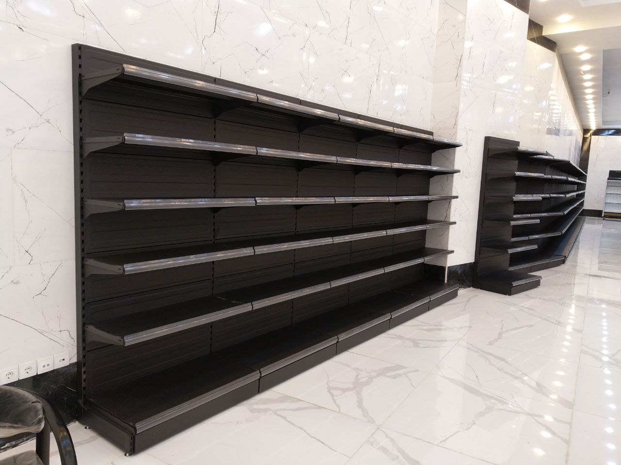 قفسه سوپرمارکتی یک طرفه ارتفاع 216 سانتیمتر در 6 طبقه قفسه سوپرمارکتی یک طرفه ارتفاع 216 سانتیمتر در 6 طبقه